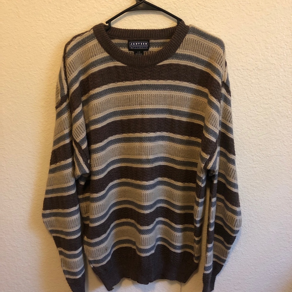 Vintage soft striped knit sweater